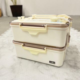 15931 お弁当箱　小2段竹 松花堂(弁当用品)