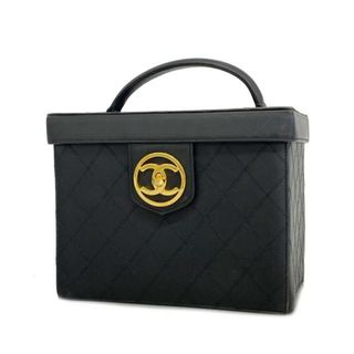 シャネル(CHANEL)の【4ib1643】シャネル バニティバッグ/ビコローレ/レザー/ブラック/ゴールド金具 【中古】 レディース(その他)