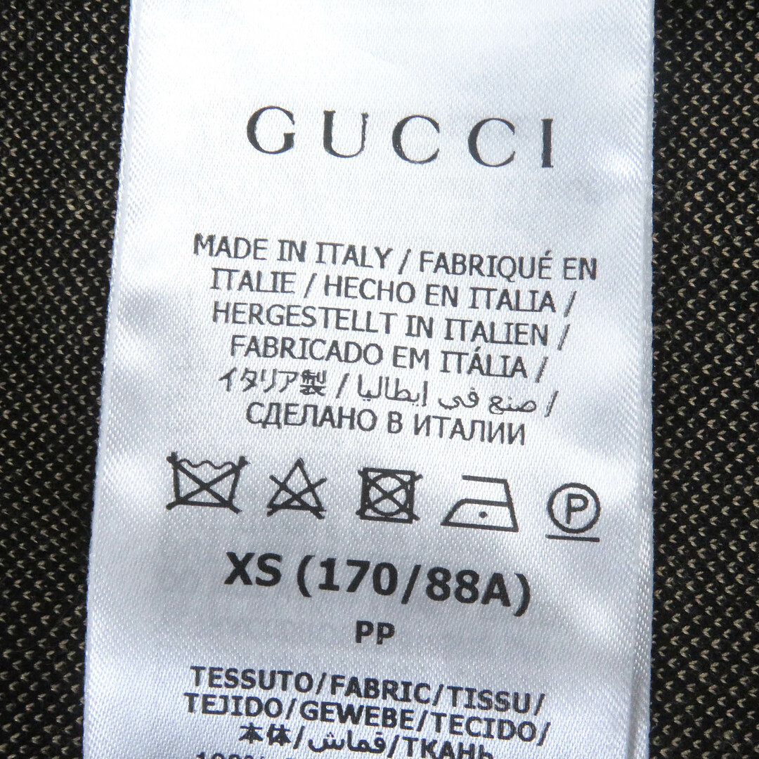 Gucci(グッチ)の極美品□GUCCI グッチ 22AW 695955 ウェブライン GGコットンジャージー ジャケット トラックジャケット ブラック キャメル XS イタリア製 正規品 メンズ 定価269,500円 メンズのジャケット/アウター(その他)の商品写真