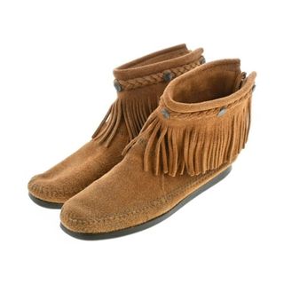 ミネトンカ(Minnetonka)のMINNETONKA ミネトンカ ブーツ US7(24cm位) キャメル 【古着】【中古】(ブーツ)