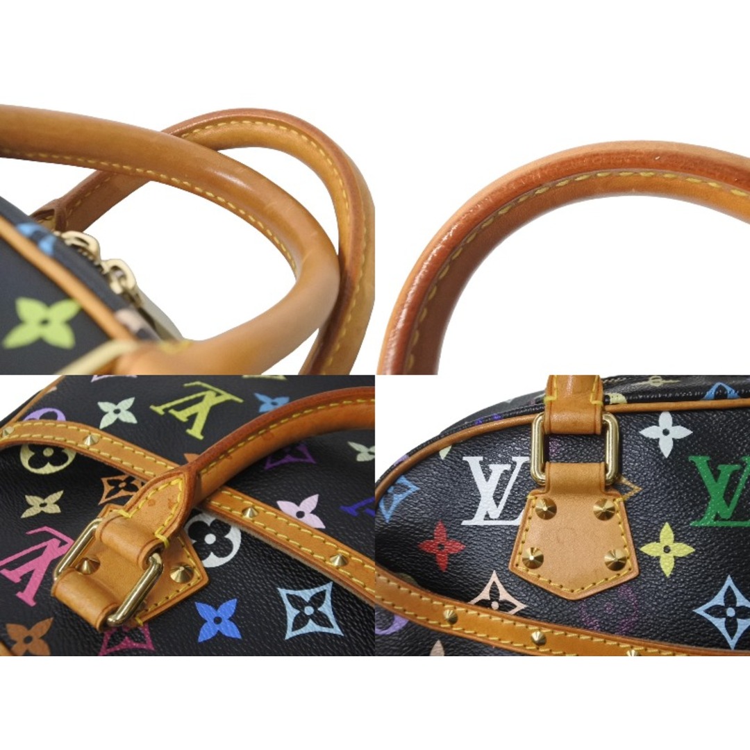 LOUIS VUITTON(ルイヴィトン)のLOUIS VUITTON ルイヴィトン ハンドバッグ トゥルーヴィル ブラック M92662 マルチカラー ゴールド金具 美品 中古 62808 レディースのバッグ(ハンドバッグ)の商品写真