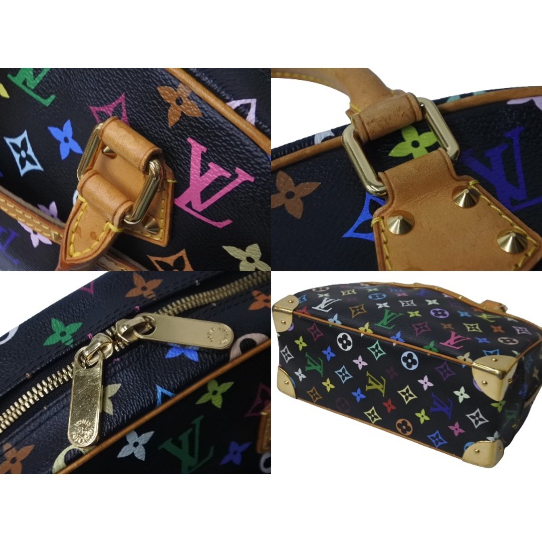 LOUIS VUITTON(ルイヴィトン)のLOUIS VUITTON ルイヴィトン ハンドバッグ トゥルーヴィル ブラック M92662 マルチカラー ゴールド金具 美品 中古 62808 レディースのバッグ(ハンドバッグ)の商品写真