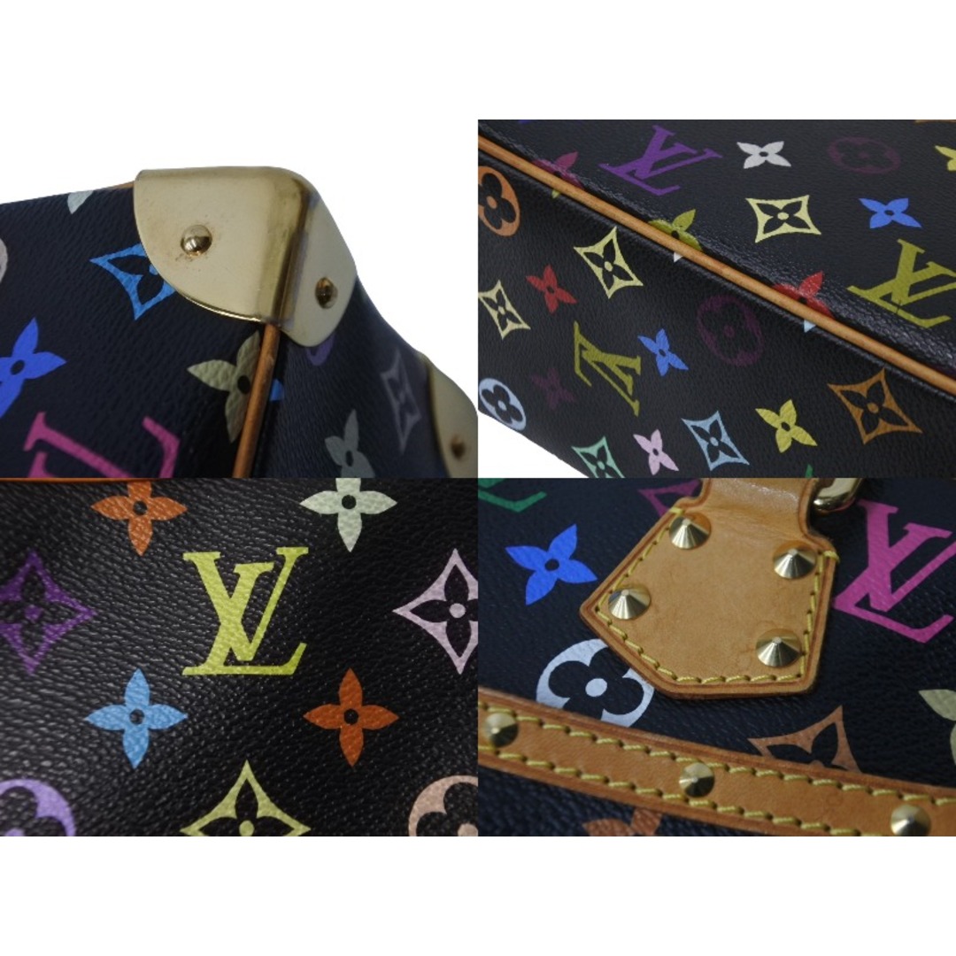 LOUIS VUITTON(ルイヴィトン)のLOUIS VUITTON ルイヴィトン ハンドバッグ トゥルーヴィル ブラック M92662 マルチカラー ゴールド金具 美品 中古 62808 レディースのバッグ(ハンドバッグ)の商品写真