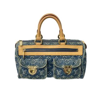 ルイヴィトン(LOUIS VUITTON)の極美品 LOUIS VUITTON ルイヴィトン ハンドバッグ ネオスピーディ M95019 モノグラムデニム ゴールド金具 中古 63602(ハンドバッグ)