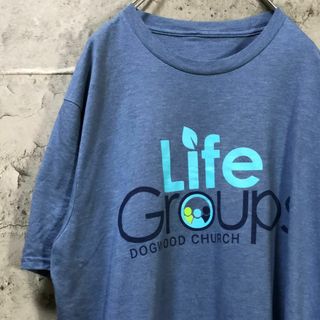 LifeGroups 企業ロゴ アメリカ輸入 オーバー Tシャツ(Tシャツ/カットソー(半袖/袖なし))