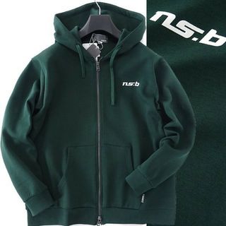 ニコル(NICOLE)の新品 1.3万 ns.b ニコル ダンボール ジップ パーカー 46(M) 緑(パーカー)