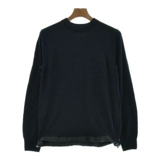 サカイ(sacai)のsacai サカイ ニット・セーター 2(M位) 紺 【古着】【中古】(ニット/セーター)