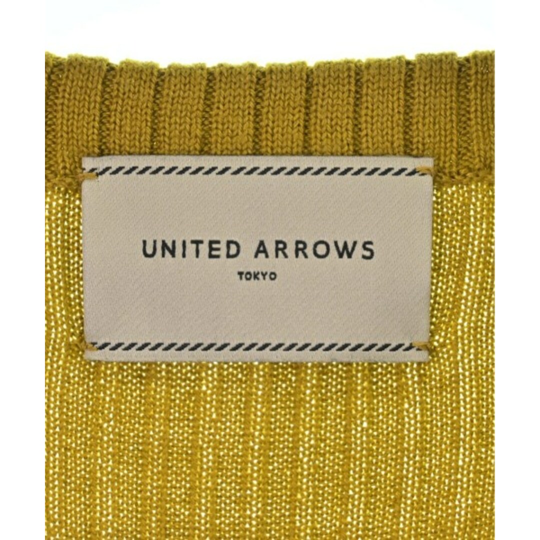 UNITED ARROWS(ユナイテッドアローズ)のUNITED ARROWS ニット・セーター -(XS位) 黄 【古着】【中古】 レディースのトップス(ニット/セーター)の商品写真