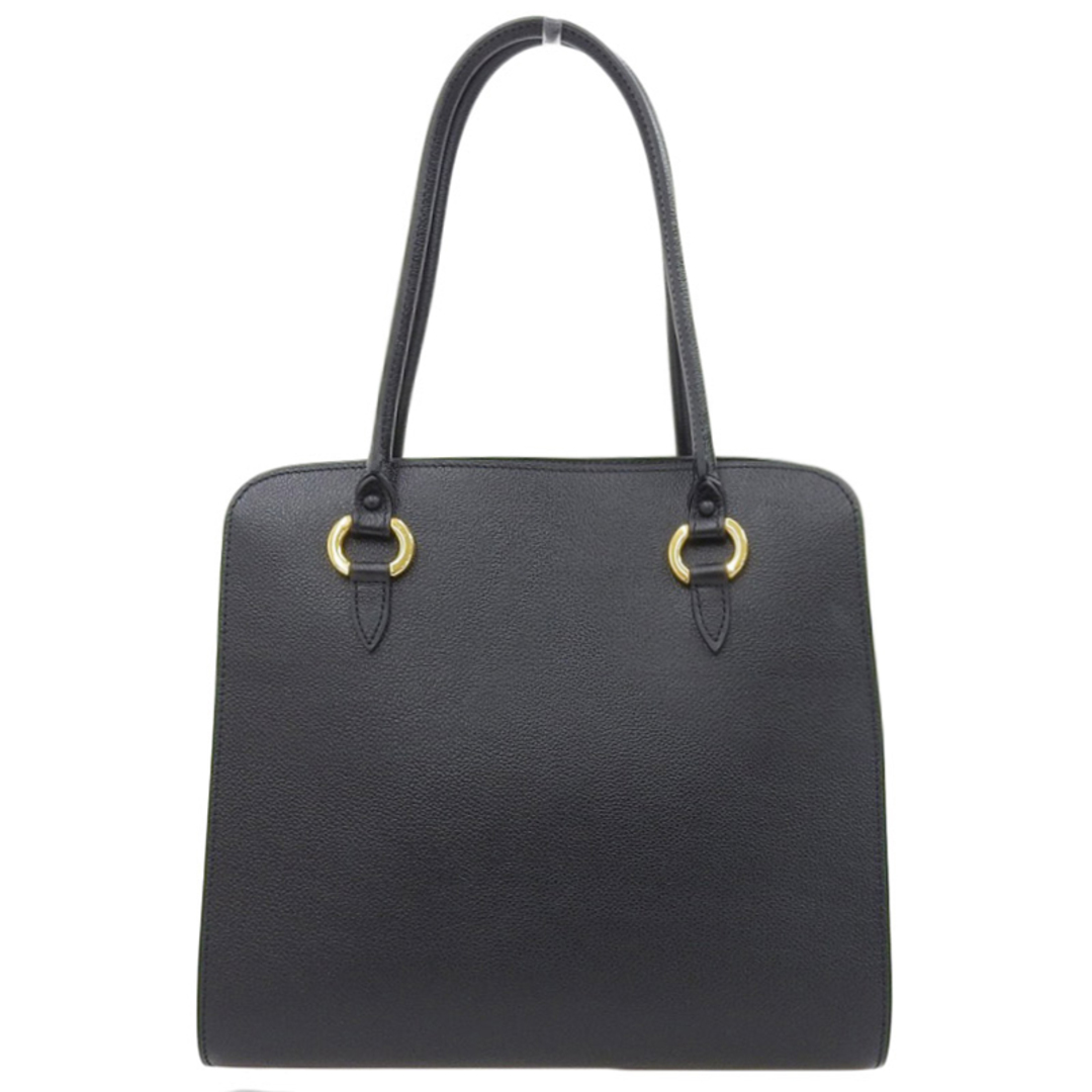 other(アザー)のデルボー DELVAUX セピア トートバッグ ハンドバッグ レザー ブラック 中古 新入荷 OB1809 レディースのバッグ(トートバッグ)の商品写真