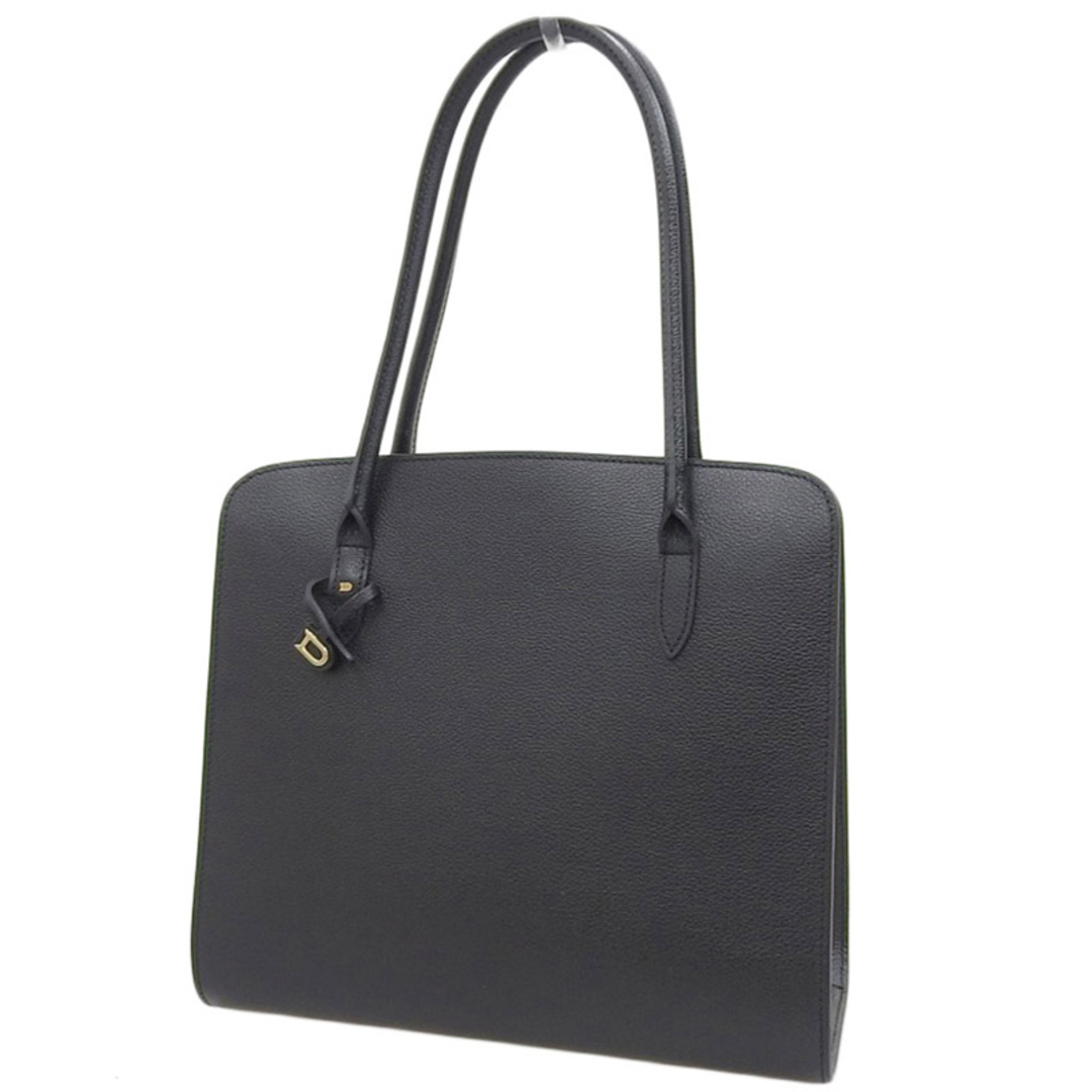 other(アザー)のデルボー DELVAUX セピア トートバッグ ハンドバッグ レザー ブラック 中古 新入荷 OB1809 レディースのバッグ(トートバッグ)の商品写真