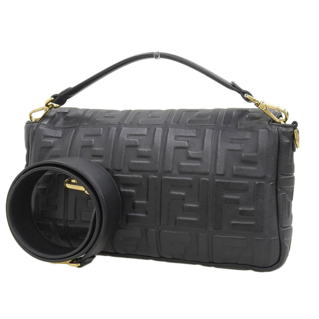 other(アザー)のフェンディ FENDI マンマバケット ハンドバッグ ショルダーバッグ レザー ブラック 8BR771 中古 新入荷 OB1810 レディースのバッグ(ハンドバッグ)の商品写真