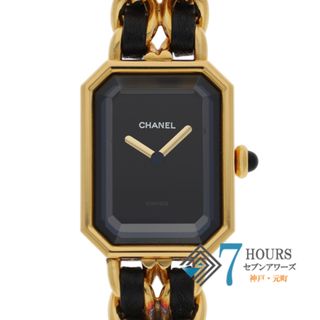 シャネル(CHANEL)の【120703】CHANEL シャネル  H0001 プルミエールM ブラックダイヤル GP/レザー クオーツ 純正ボックス 腕時計 時計 WATCH レディース 女性 女【中古】(腕時計)