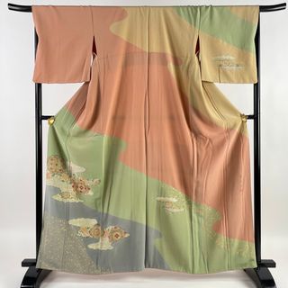 訪問着 身丈163cm 裄丈68cm 正絹 美品 名品 【中古】(着物)