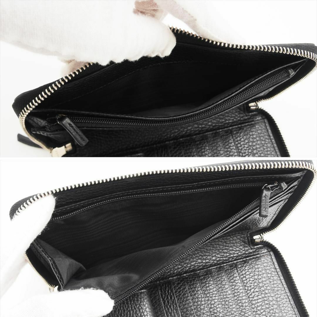 未使用レベル✨ グッチ ラウンドファスナー長財布 ロングウォレット ブラック 未使用レベル✨ グッチ ラウンドファスナー長財布 ロングウォレット ブラック