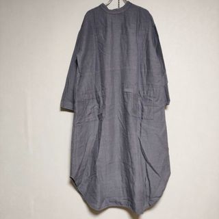 ネストローブ(nest Robe)のnest Robe 01203-1567 硫化染め リネン シャツワンピ ワンピース ブルー系 レディース ネストローブ【中古】4-0427M∞(ロングワンピース/マキシワンピース)