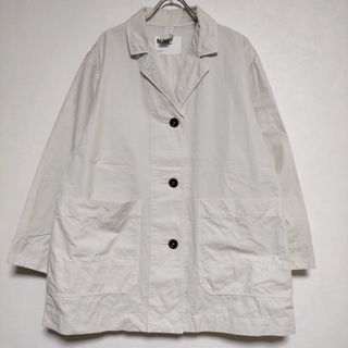 エムエイチエル(MHL.)のMHL. 595-3125506 WA-SHI COTTON PLAINWEAVE 和紙混 ジャケット 23SS オフホワイト レディース エムエイチエル【中古】4-0427M∞(その他)