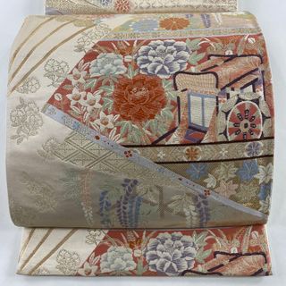 袋帯 美品 秀品 六通 正絹 【中古】(帯)