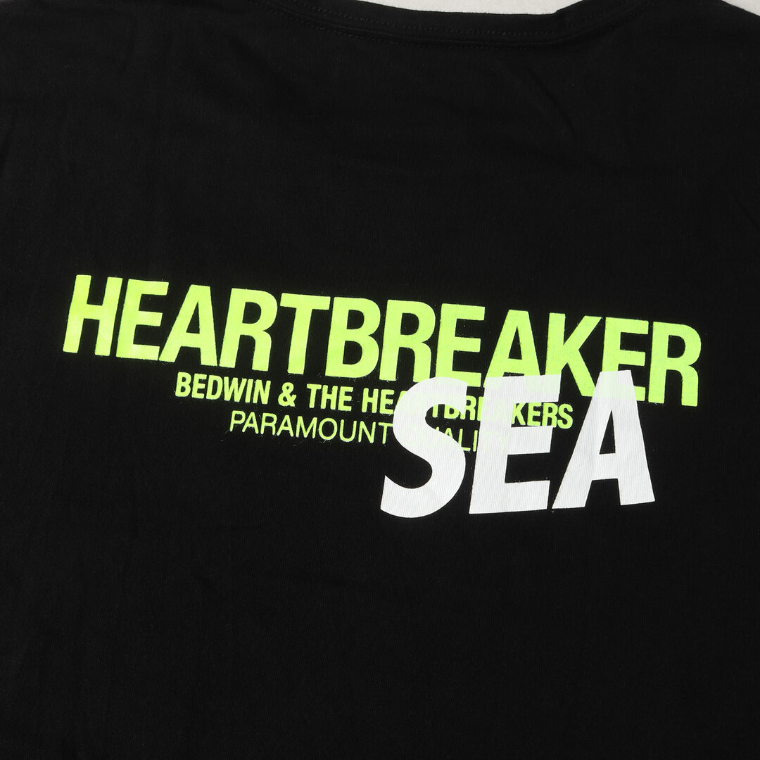 BEDWIN(ベドウィン)のBEDWIN ベドウィン Tシャツ サイズ:4 21AW WIND AND SEA コラボロゴ クルーネック 半袖Tシャツ ブラック 黒 トップス カットソー コラボモデル【メンズ】【中古】 メンズのトップス(Tシャツ/カットソー(半袖/袖なし))の商品写真