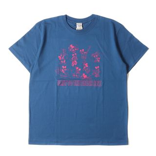 キャリー(CALEE)の新品 CALEE キャリー Tシャツ サイズ:L 21SS Disney ミッキーマウス クルーネック 半袖Tシャツ Multi Player T-Shirt ブルー ディズニー コラボ トップス カットソー【メンズ】(Tシャツ/カットソー(半袖/袖なし))