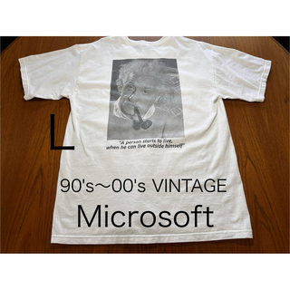 Microsoft einstein Tシャツ　ヴィンテージ  アート　企業(Tシャツ/カットソー(半袖/袖なし))