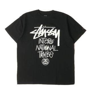 ステューシー(STUSSY)の美品 STUSSY ステューシー Tシャツ サイズ:XL ローカルカラー 渋谷パルコ チャプト限定 ストックロゴ クルーネック 半袖Tシャツ ブラック 黒 トップス カットソー【メンズ】【中古】(Tシャツ/カットソー(半袖/袖なし))