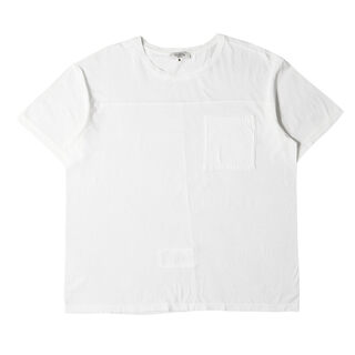 VALENTINO ヴァレンティノ Tシャツ サイズ:L バックスタッズ ポケット クルーネック 半袖Tシャツ KV0MG03C381 ホワイト 白 イタリア製 トップス カットソー【メンズ】【中古】