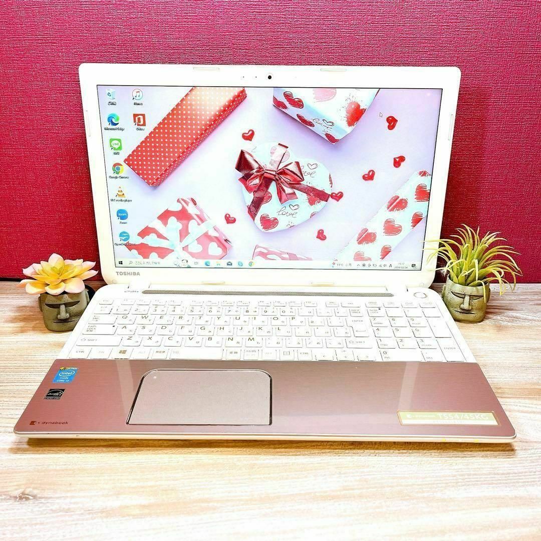 東芝(トウシバ)のカメラ付きノートPC✨設定済みですぐ使える✨初心者に✨人気の薄型✨在宅ワーク スマホ/家電/カメラのPC/タブレット(ノートPC)の商品写真