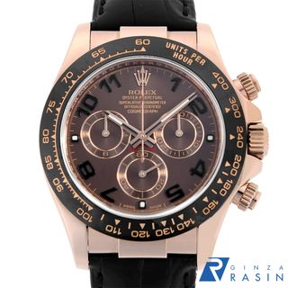 ロレックス(ROLEX)のロレックス コスモグラフ デイトナ 116515LN チョコレートブラウン アラビア ランダム番 メンズ 中古 腕時計(腕時計(アナログ))