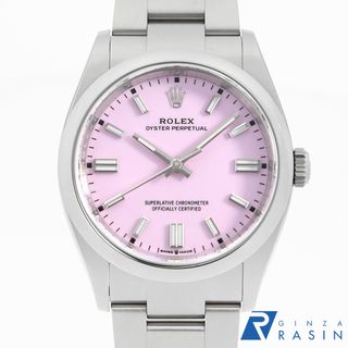 ロレックス(ROLEX)のロレックス オイスターパーペチュアル36 126000 キャンディピンク ランダム番 メンズ 中古 腕時計(腕時計(アナログ))