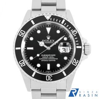 ロレックス(ROLEX)のロレックス サブマリーナ デイト 16610 ブラック U番 メンズ 中古 腕時計(腕時計(アナログ))