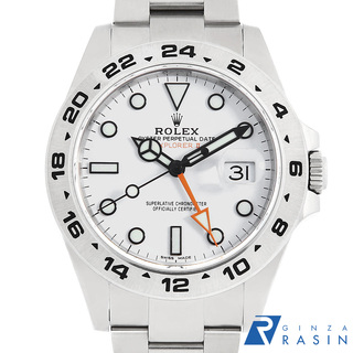 ロレックス(ROLEX)のロレックス エクスプローラーII 216570 ホワイト ランダム番 メンズ 中古 腕時計(腕時計(アナログ))