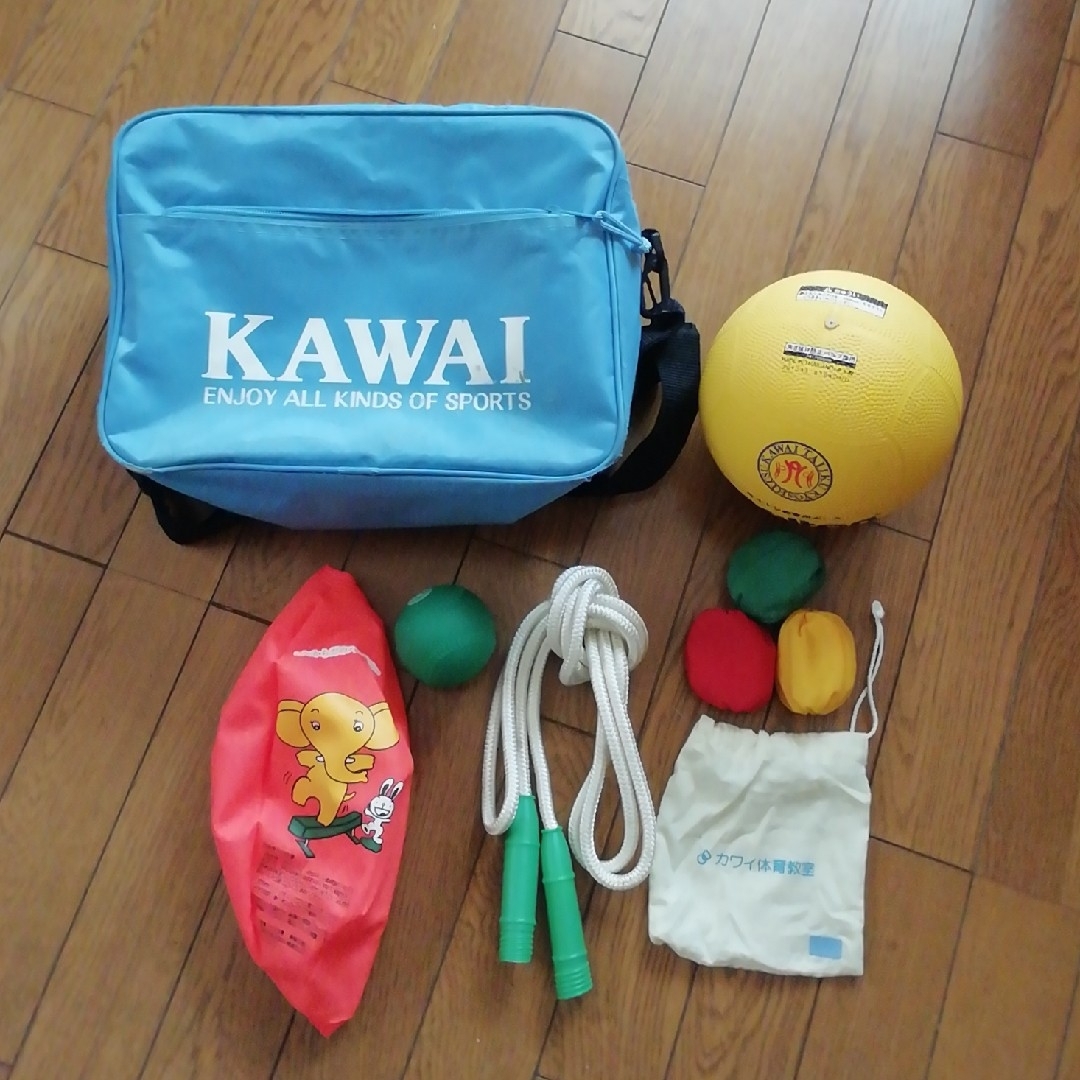 カワイ体操教室　バッグ　道具　セット スポーツ/アウトドアのトレーニング/エクササイズ(その他)の商品写真