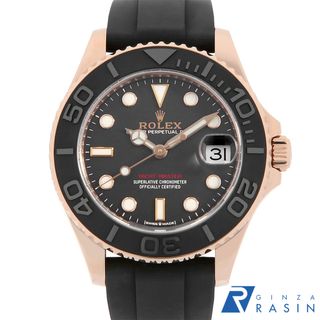 ロレックス(ROLEX)のロレックス ヨットマスター37 268655 ブラック ランダム番 メンズ 中古 腕時計(腕時計(アナログ))