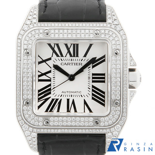 カルティエ(Cartier)のカルティエ サントス100 LM WM500951 メンズ 中古 腕時計(腕時計(アナログ))