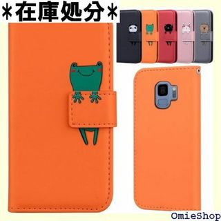 Torske Galaxy S9ケース 手帳型 ぎゃら ク 9 オレンジ 344