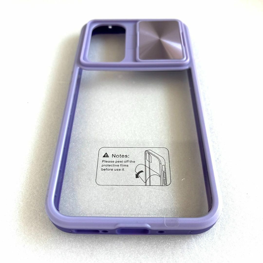 GalaxyA54 ケース カメラ レンズ保護 紫 ギャラクシー A54 5G スマホ/家電/カメラのスマホアクセサリー(Androidケース)の商品写真