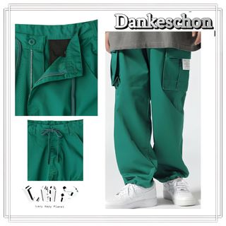 ダンケシェーン(DANKE SCHON)のLHP ダンケシェーン ツイルカーゴパンツ ワイドシルエット おしゃれ(ワークパンツ/カーゴパンツ)