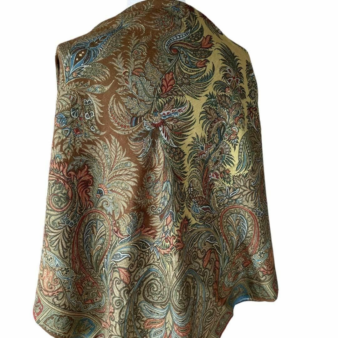 ETRO(エトロ)のエトロ　シルク混　ショール　ストール　大判ショール　ペイズリー柄 レディースのファッション小物(マフラー/ショール)の商品写真