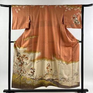 訪問着 身丈155cm 裄丈62cm 正絹 秀品 【中古】(着物)