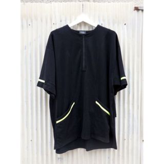 ののやまあき ハーフジップ ビッグTシャツ カットソー(Tシャツ/カットソー(半袖/袖なし))