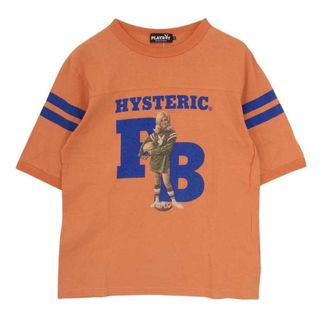 ヒステリックグラマー(HYSTERIC GLAMOUR)のHYSTERIC GLAMOUR ヒステリックグラマー 1242CT01 PLAYBOY プレイボーイ フットボール 半袖 Tシャツ カットソー オレンジ系 L【中古】(シャツ)