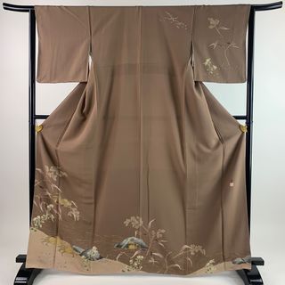 訪問着 身丈167cm 裄丈63cm 正絹 名品 【中古】(着物)