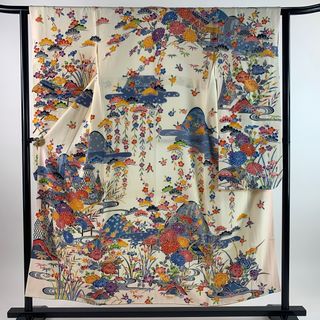 振袖 身丈152cm 裄丈61cm 正絹 名品 【中古】(着物)