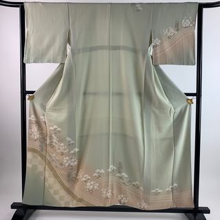 訪問着 身丈155cm 裄丈63.5cm 正絹 名品 【中古】(着物)