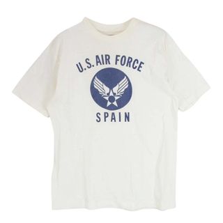 ダブルワークス DUBBLE WORKS US.AIR FORCE SPAIN プリント 半袖 Tシャツ オフホワイト系 M【中古】(シャツ)