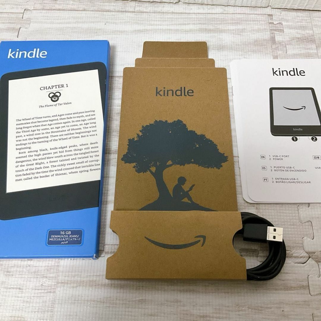 Amazon(アマゾン)のAmazom Kindle 16GB デニムブルー 広告なし 第11世代 スマホ/家電/カメラのPC/タブレット(電子ブックリーダー)の商品写真