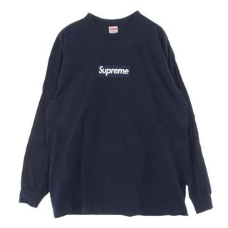 シュプリーム(Supreme)のSupreme シュプリーム Ｔシャツ 20AW Box Logo L/S Tee ボックスロゴ プリント ロングスリーブ 長袖 Tシャツ ロンT ネイビー系 L【中古】(シャツ)