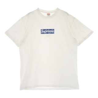 シュプリーム(Supreme)のSupreme シュプリーム Ｔシャツ 19AW Bandana Box Logo Tee バンダナ ボックスロゴ プリント 半袖 Tシャツ ホワイト系 L【中古】(シャツ)