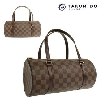 ルイヴィトン(LOUIS VUITTON)のルイヴィトン ハンドバッグ パピヨン N51304 中古 ダミエ エベヌ ブラウン LOUIS VUITTON 【中古】  | レディース ファッション ブランド バック 鞄 カバン シンプル かばん ルイビトン ABランク(ハンドバッグ)