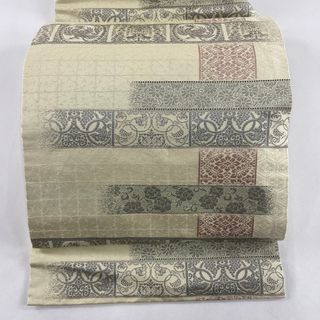 名古屋帯 名品 正絹 【中古】(帯)